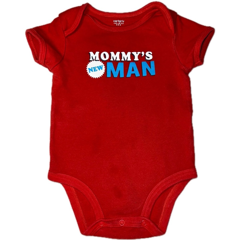 carter's "mommy's new man" onesie 12M